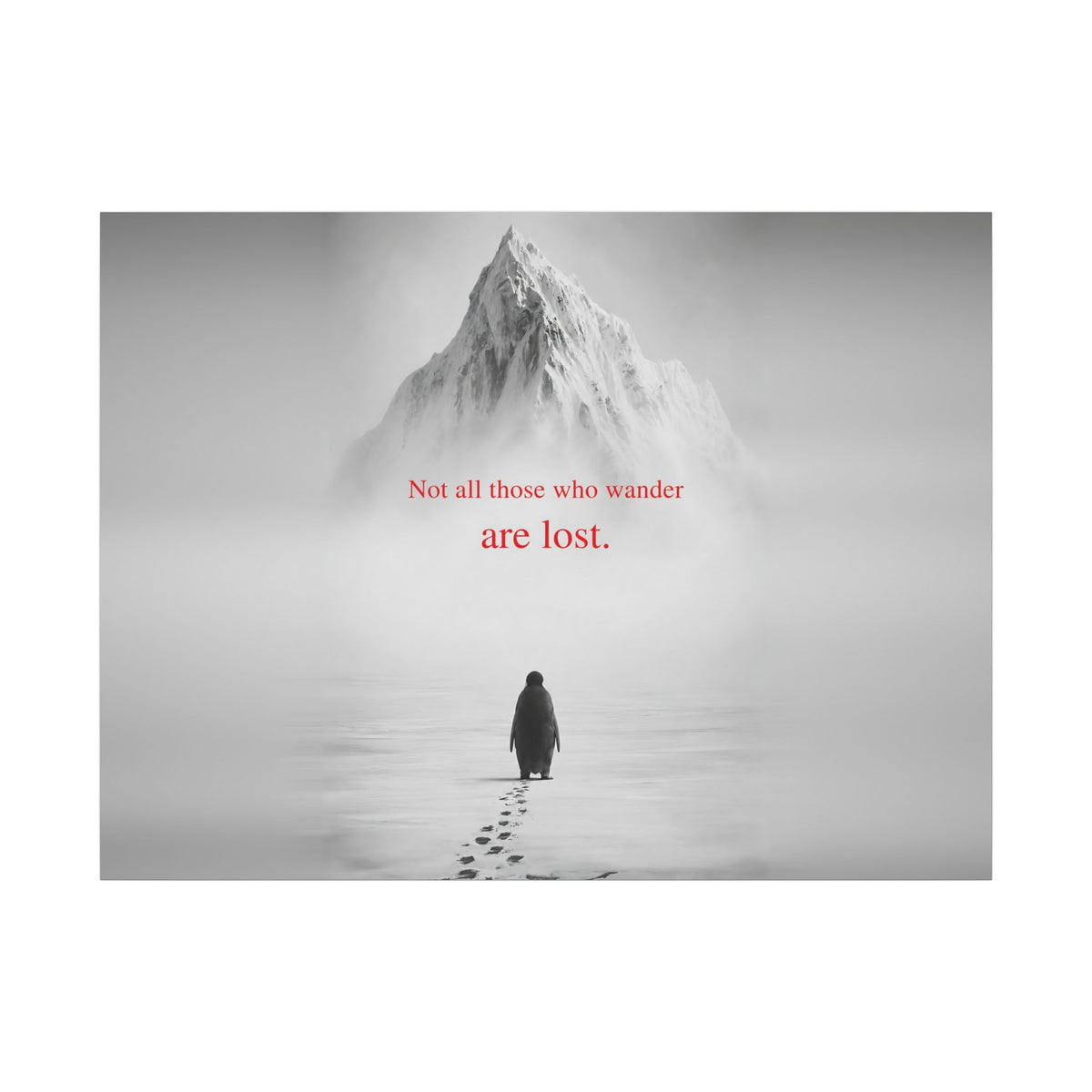 Not All Those Who Wander - Mountain Wall Art | Canvas (Landscape)
