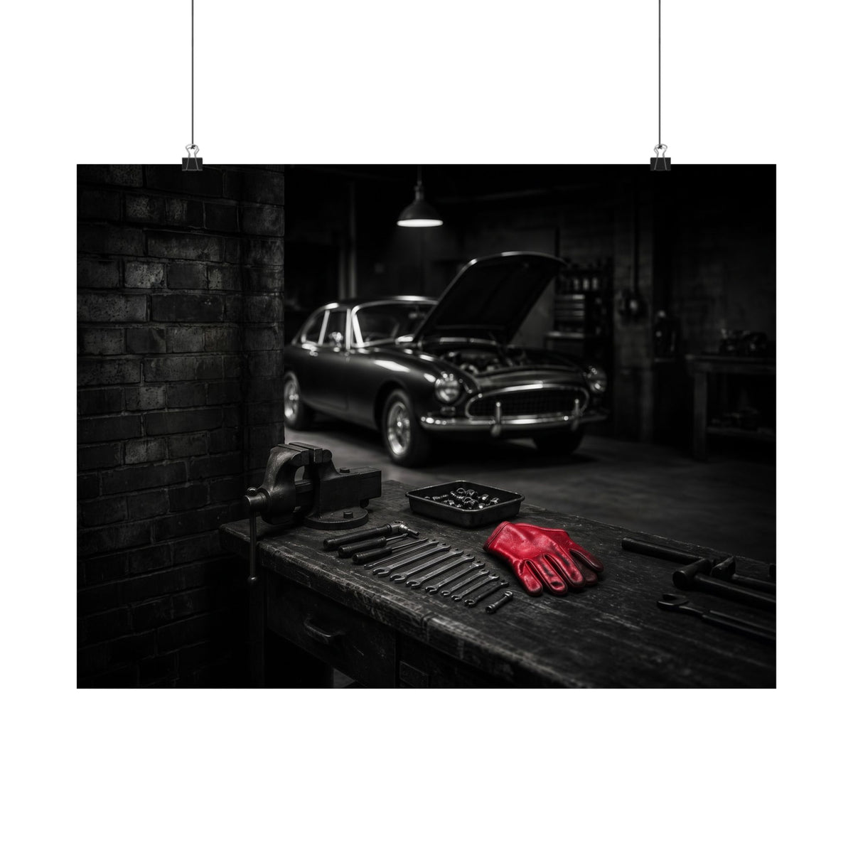 Built, Not Bought - Garage Wall Art | Matte Poster (Landscape)