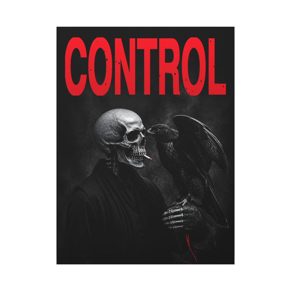 Control - Gothic Raven Artwork | Canvas
