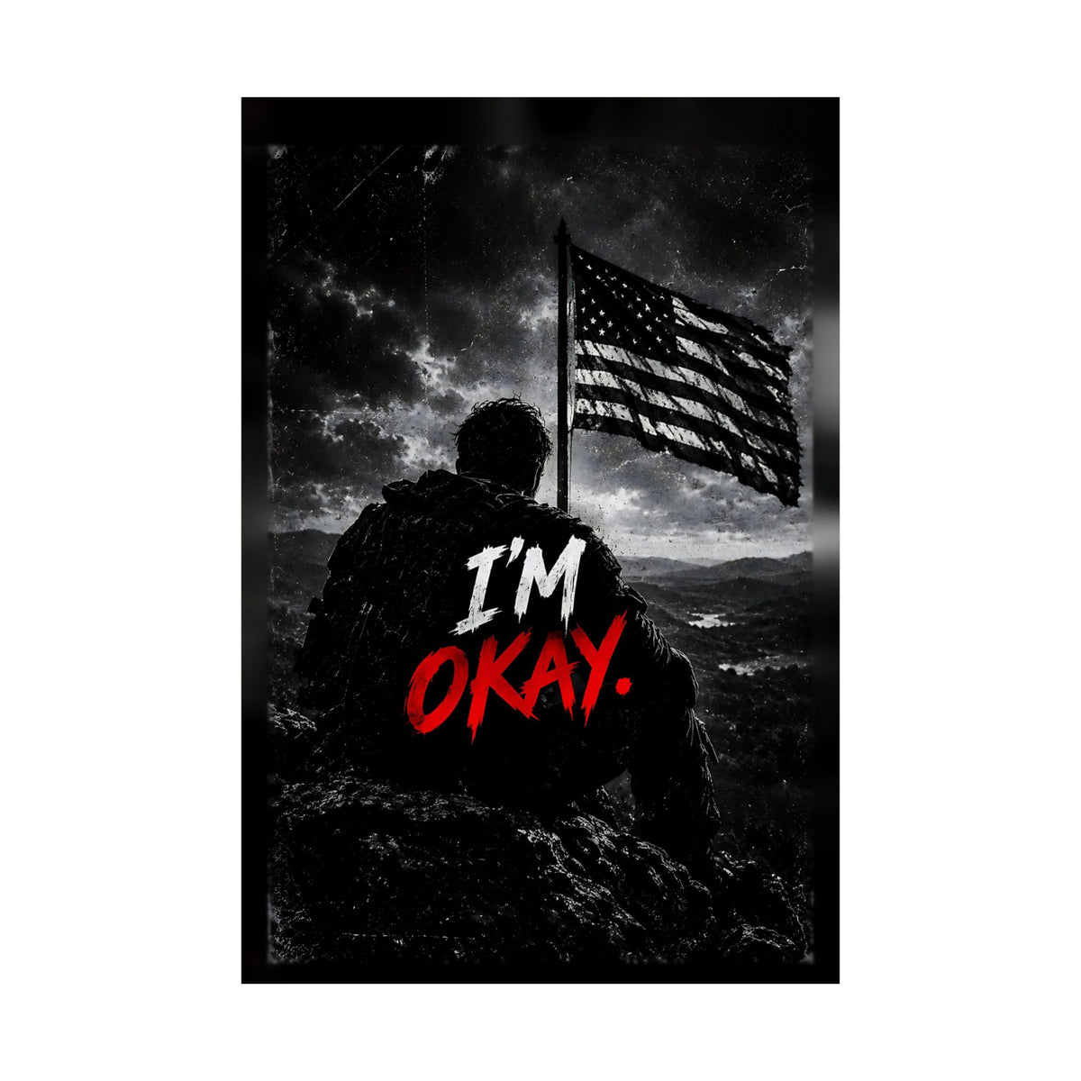 I'm Okay - Man Cave Wall Art | Matte Poster