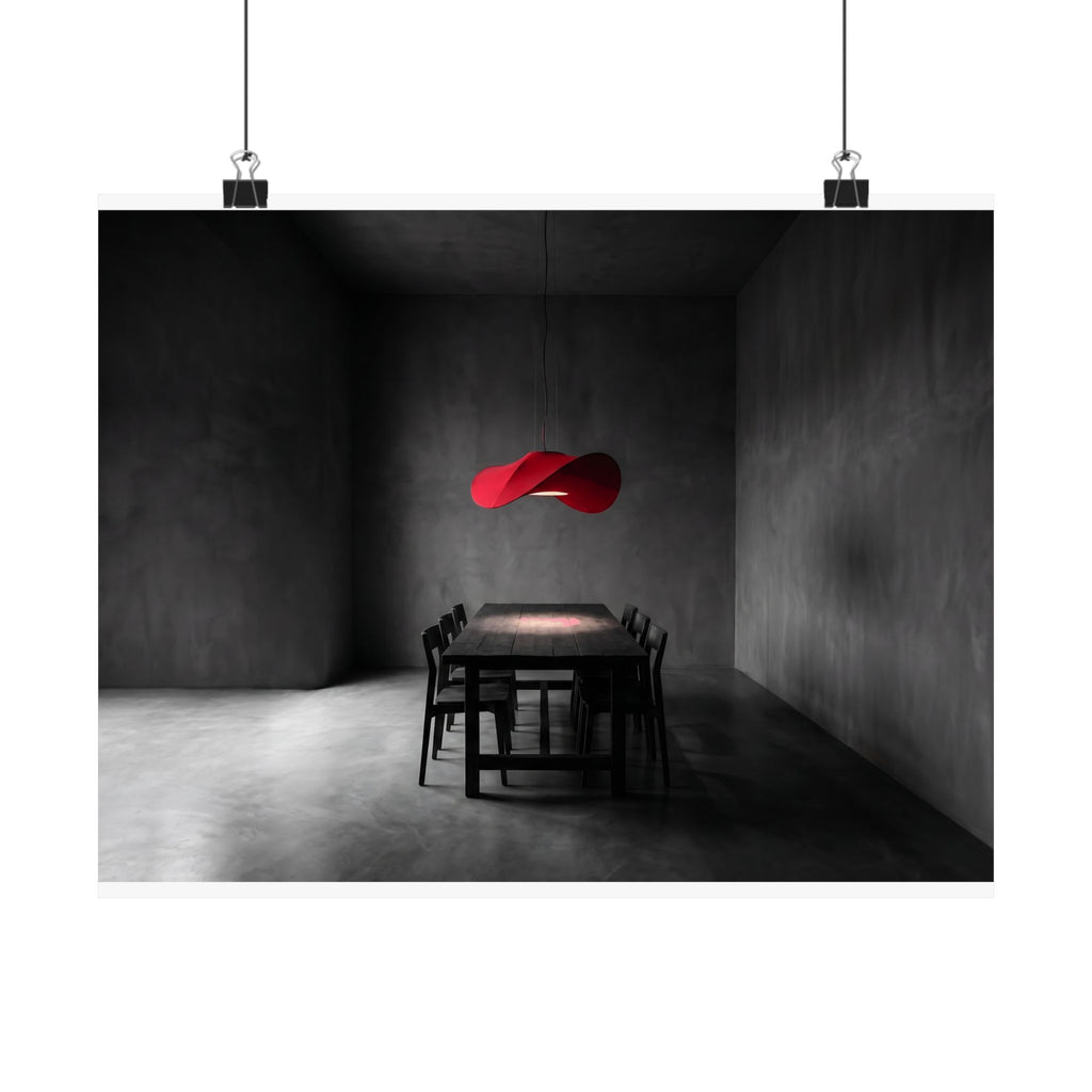 The Light Over the Table - Dining Room Wall Art | Matte Poster (Landscape)