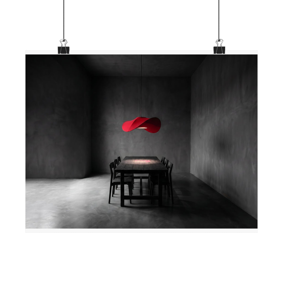 The Light Over the Table - Dining Room Wall Art | Matte Poster (Landscape)