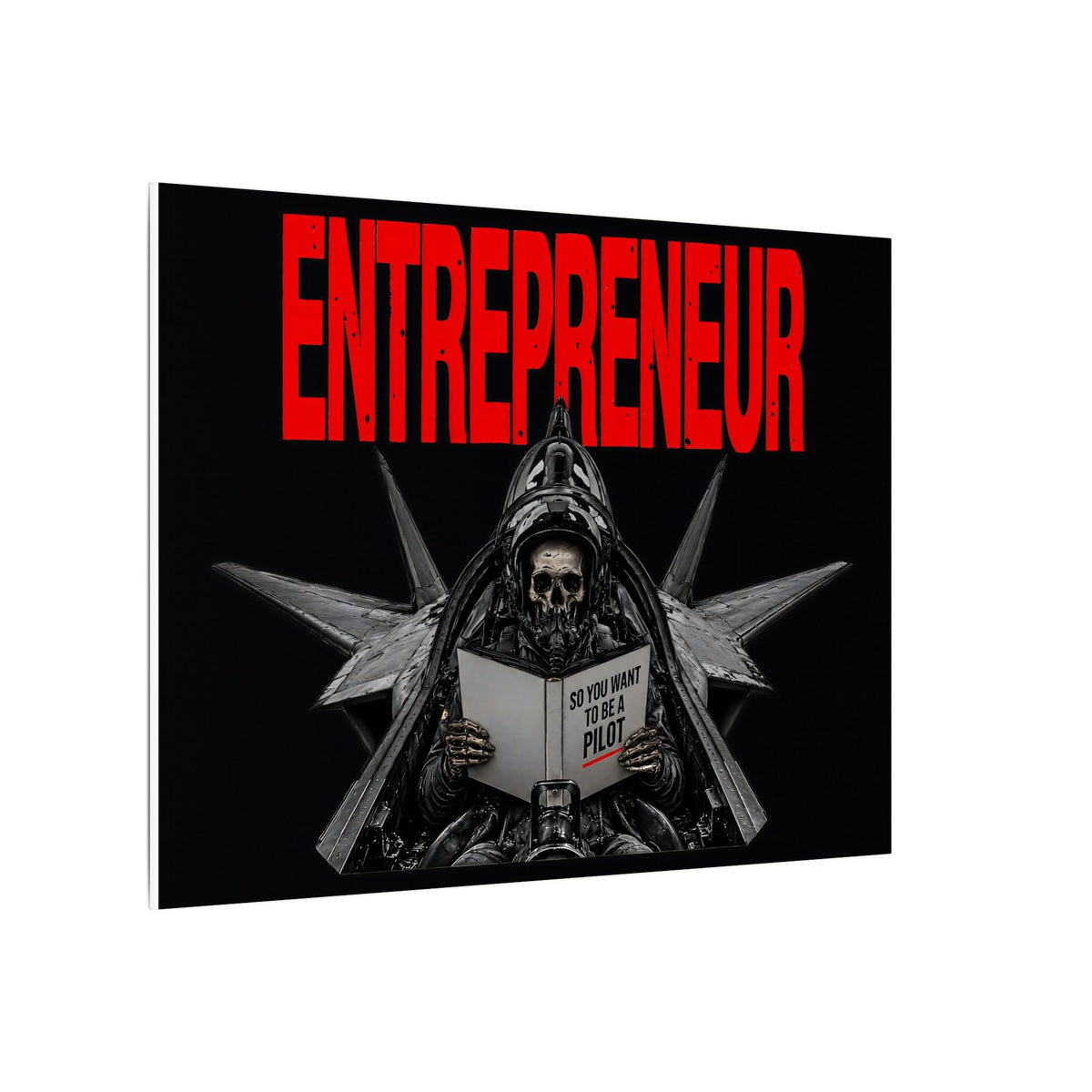 Entrepreneur - Skeleton Wall Art | Canvas (Landscape)