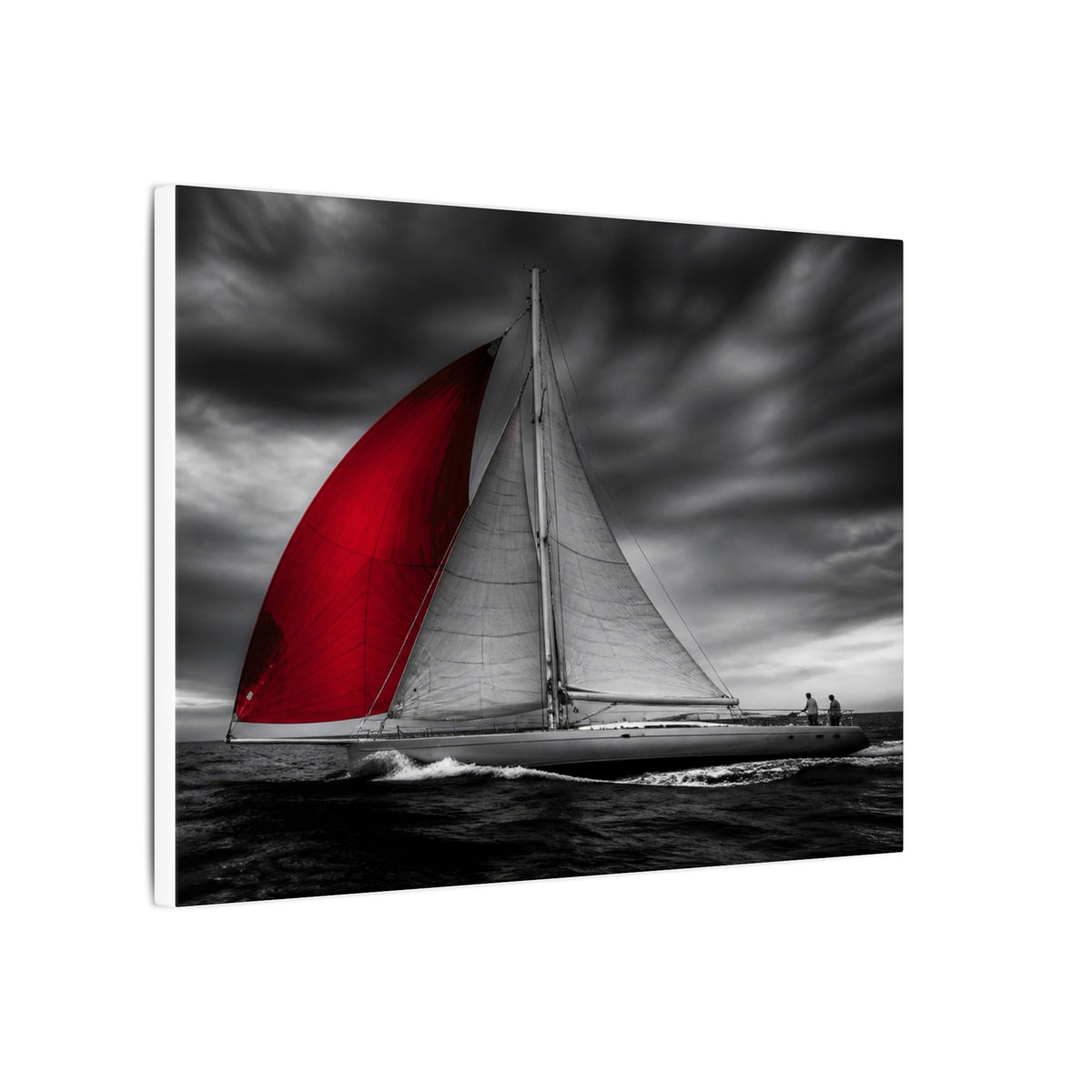 Red Sail - Large Wall Art for Bedroom | Canvas (Landscape)