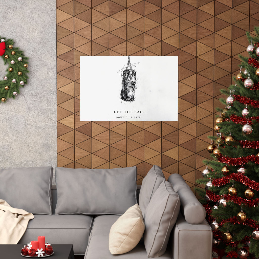Get the Bag - Boxing Wall Art | Matte Poster (Landscape)