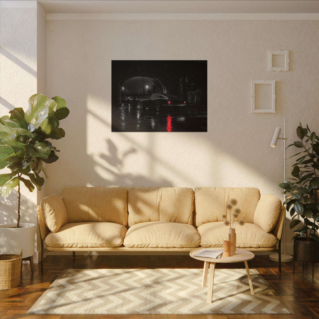 Red Tail Night - Classic Car Wall Art | Canvas (Landscape)