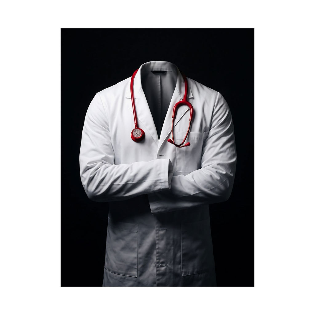 The White Coat - Doctor's Office Wall Art | Matte Poster