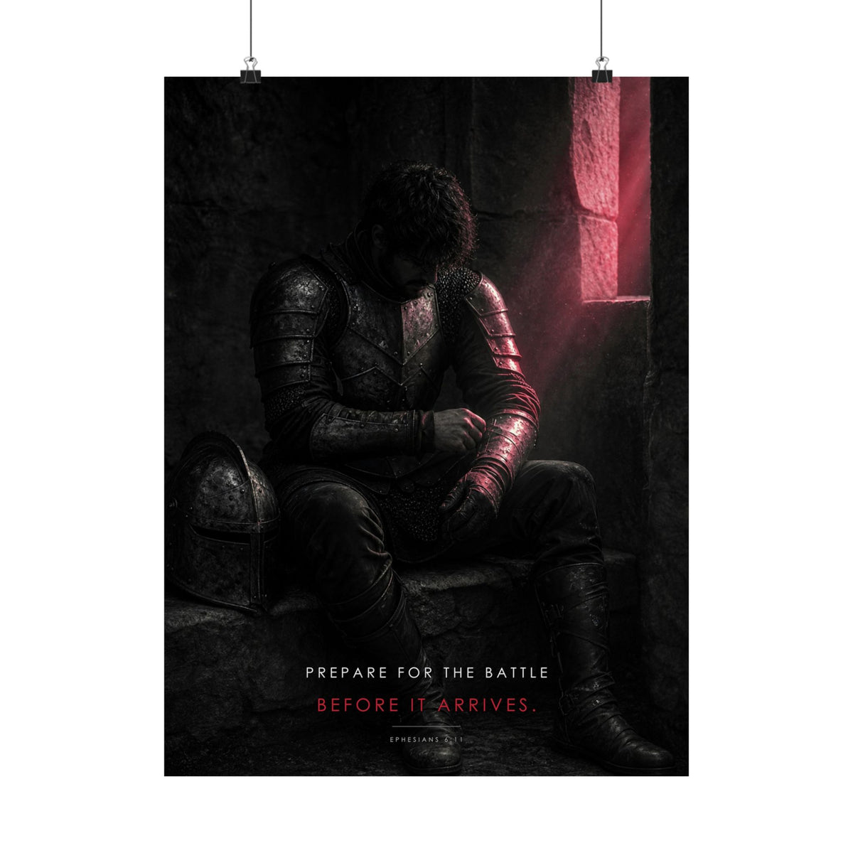 Before the Battle - Armor of God Wall Art | Matte Poster
