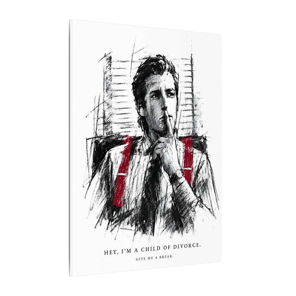 Child of Divorce Sketch - Dark Office Wall Art | Canvas