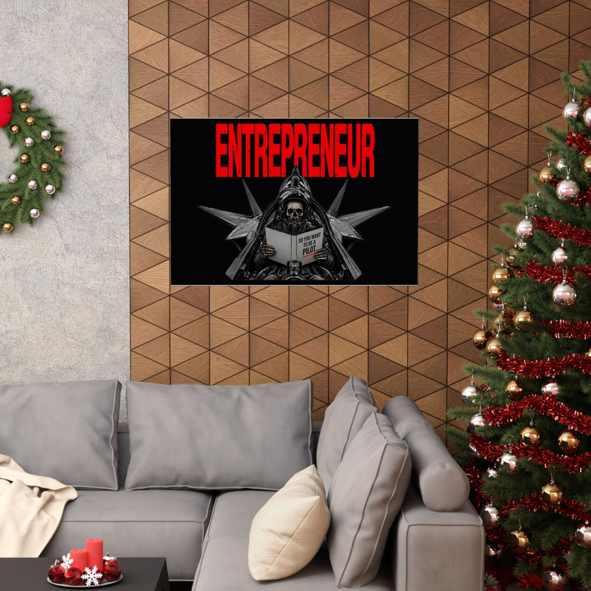 Entrepreneur - Skeleton Wall Art | Matte Poster (Landscape)