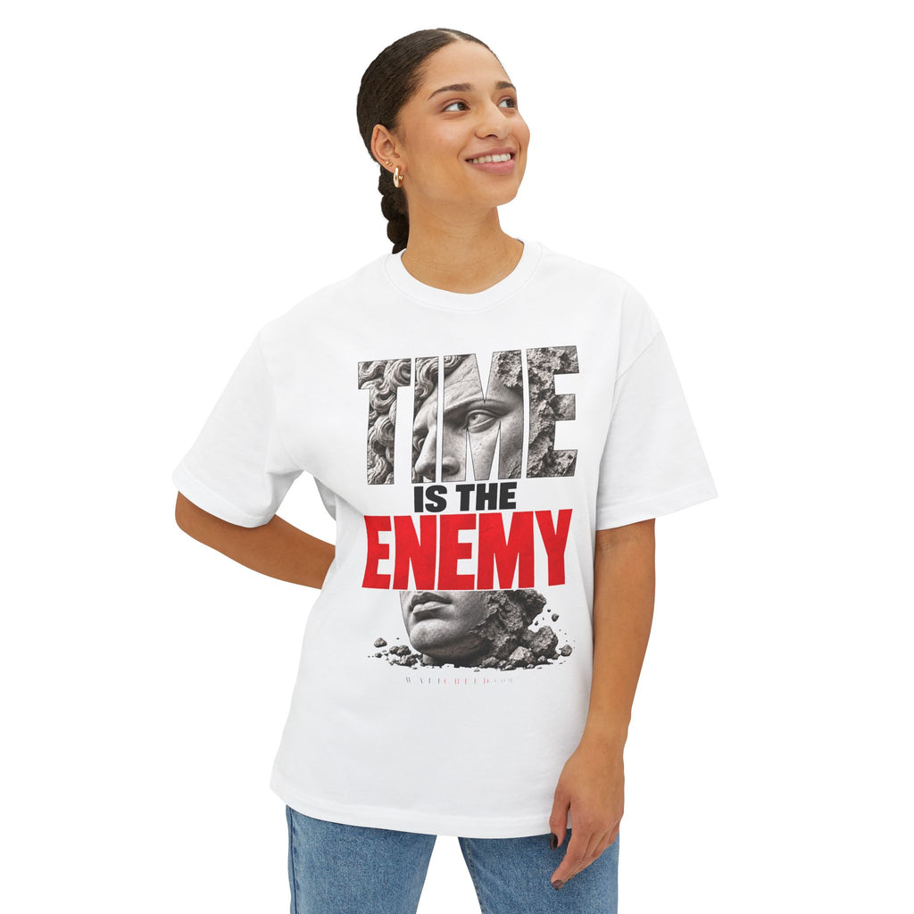 Time Is the Enemy | Heavyweight Tee (Front + Back)