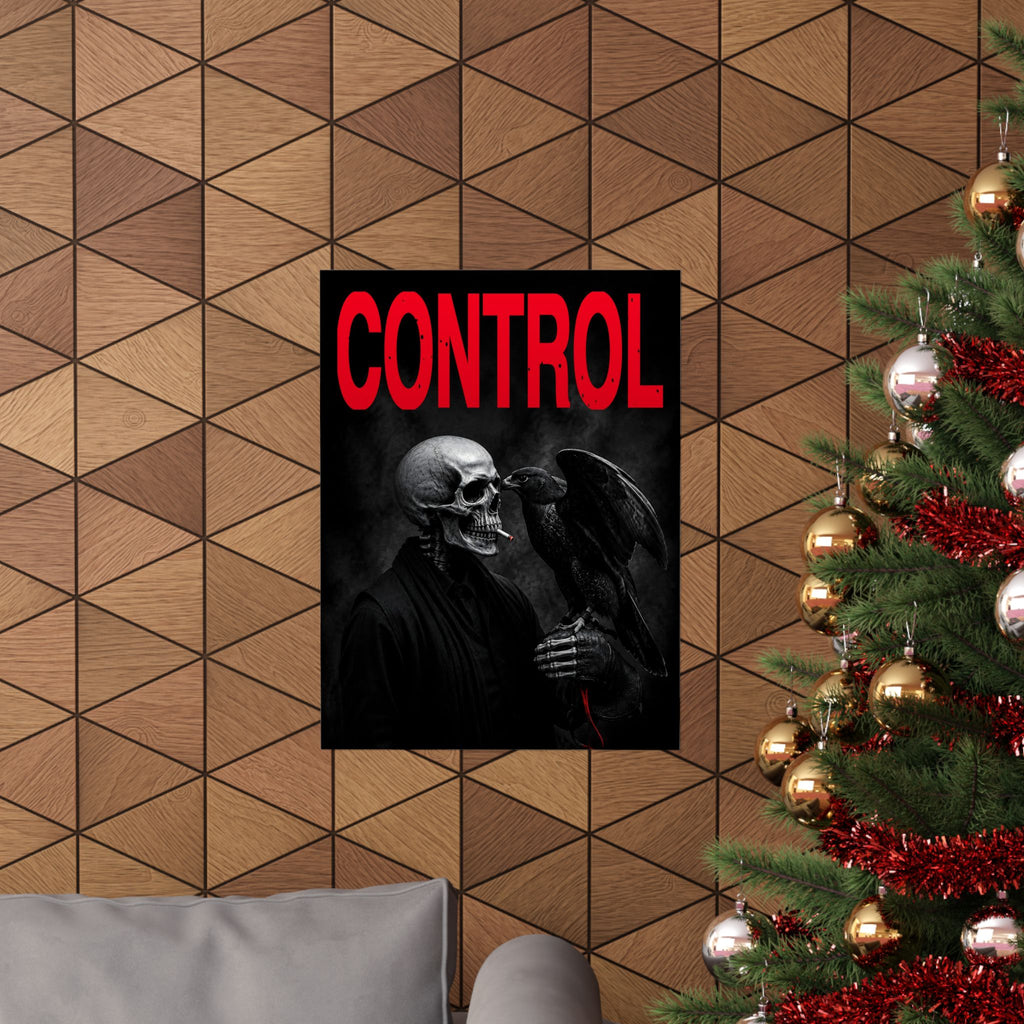 Control - Gothic Raven Artwork | Matte Poster
