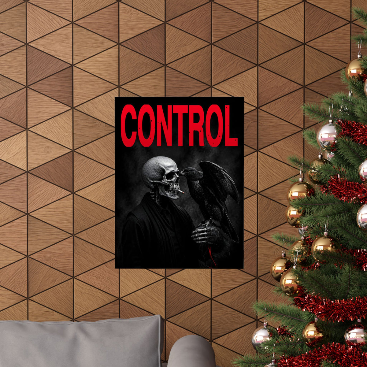 Control - Gothic Raven Artwork | Matte Poster