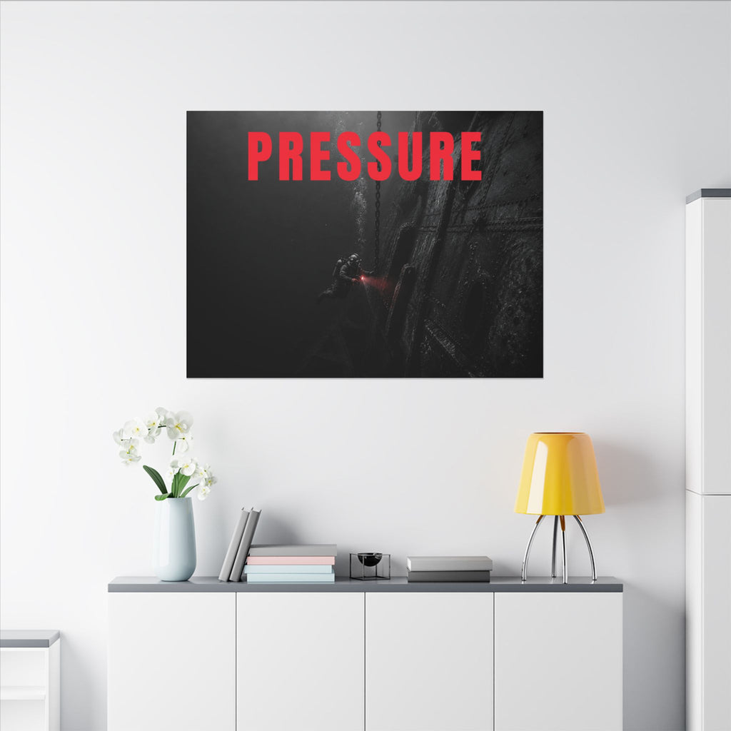 Control the Pressure - Gym Wall Art | Canvas (Landscape)