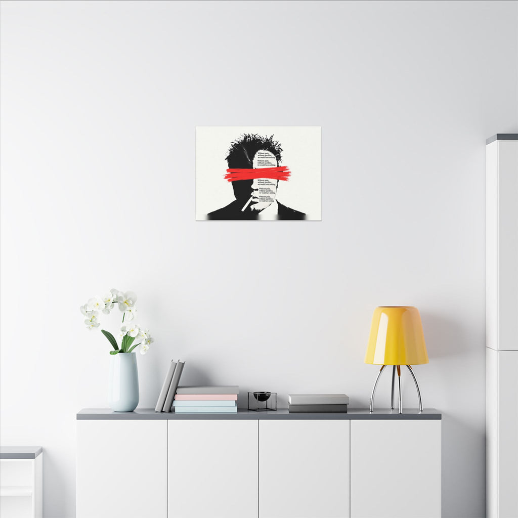 Pain and Sacrifice - Quote Wall Art | Canvas (Landscape)