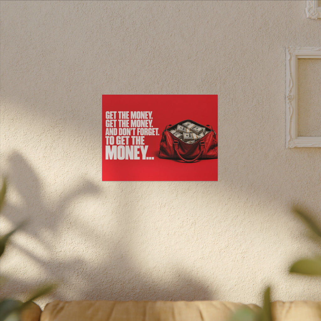 Get the Money - Money Wall Art | Canvas (Landscape)