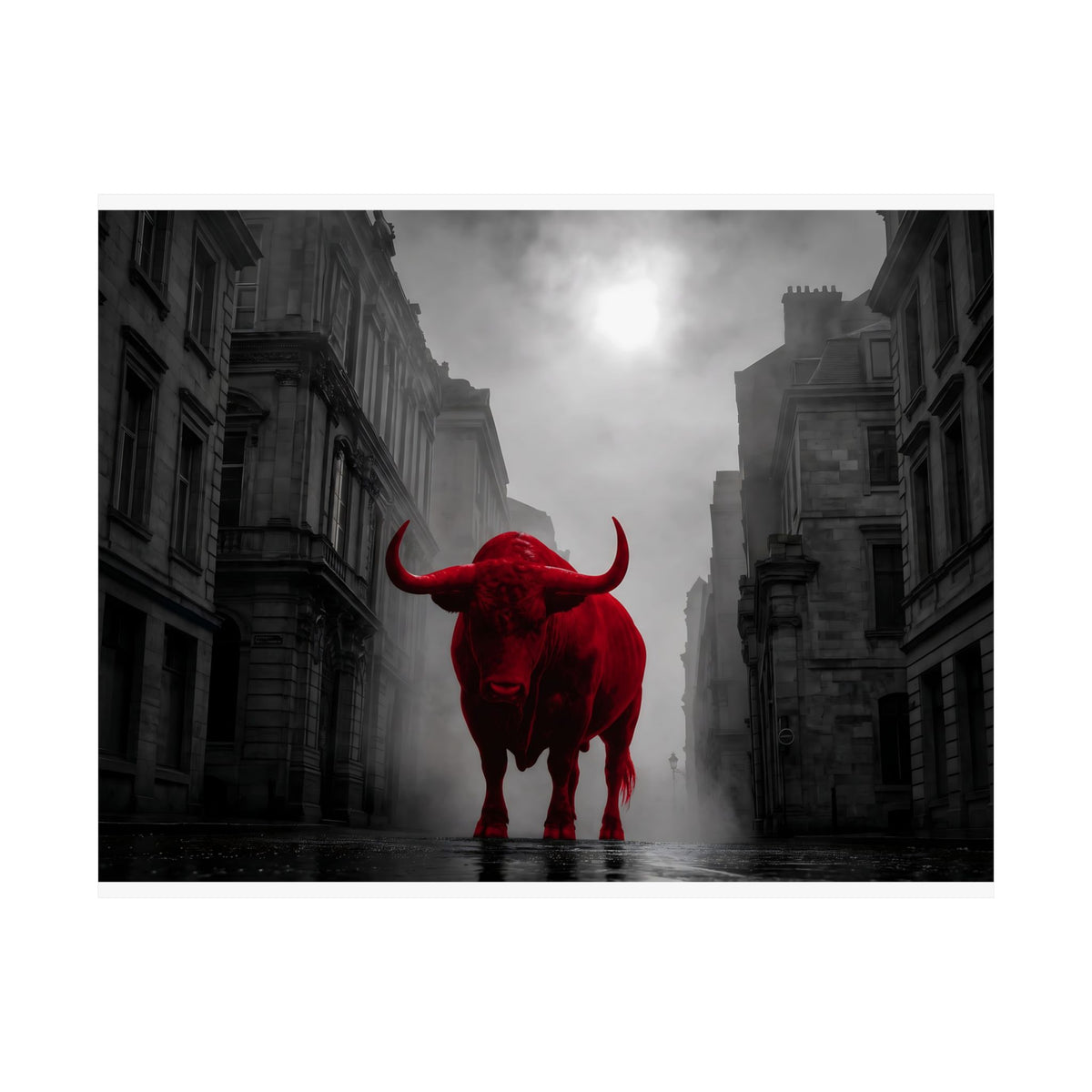 The Bull - Business Wall Art | Matte Poster (Landscape)