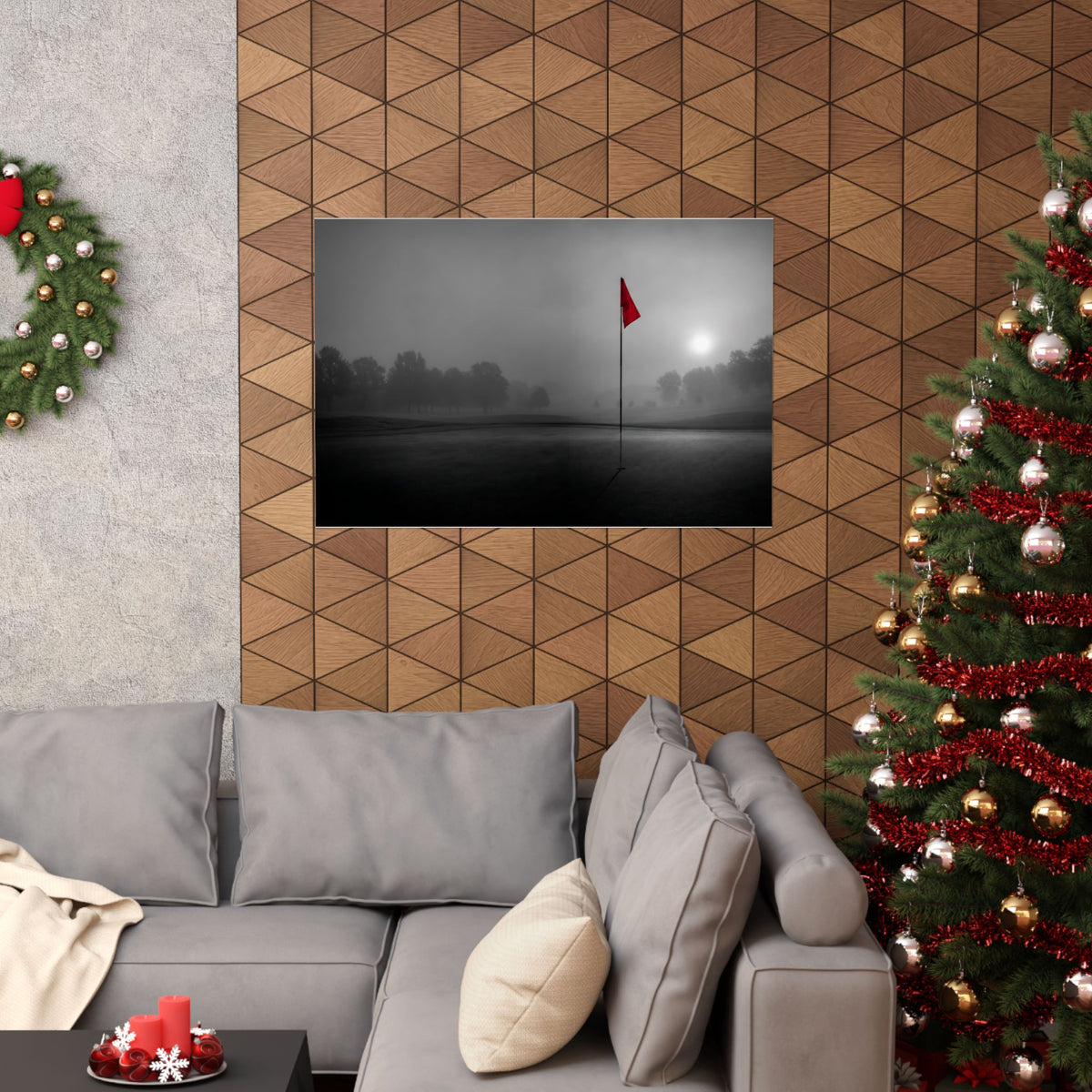 Flag on the Green - Wall Art For Executive Offices | Matte Poster (Landscape)