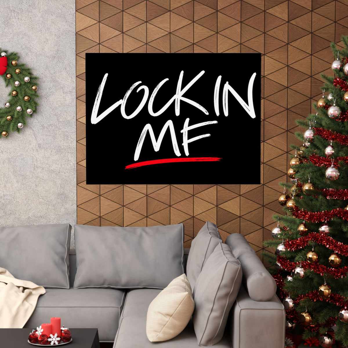 Lock In - Motivational Wall Art | Matte Poster (Landscape)