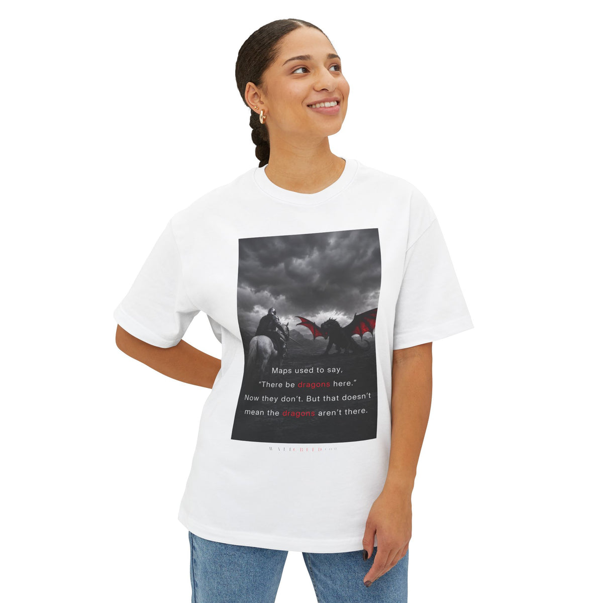 There Be Dragons | Heavyweight Tee (Front + Back)