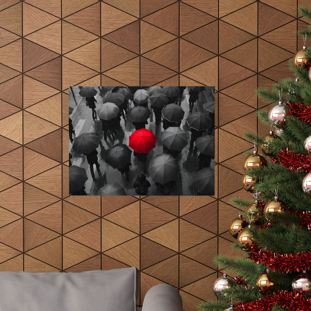 One in the Crowd - Office Wall Art | Matte Poster (Landscape)