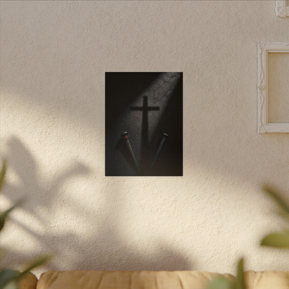 Nails and Shadow - Christian Wall Art | Canvas