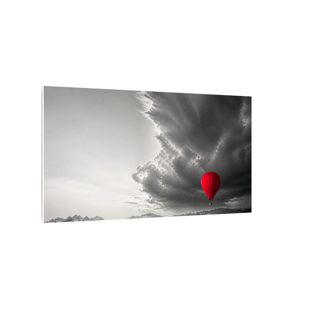 Red Balloon - Over the Bed Wall Art | Canvas (Panoramic)
