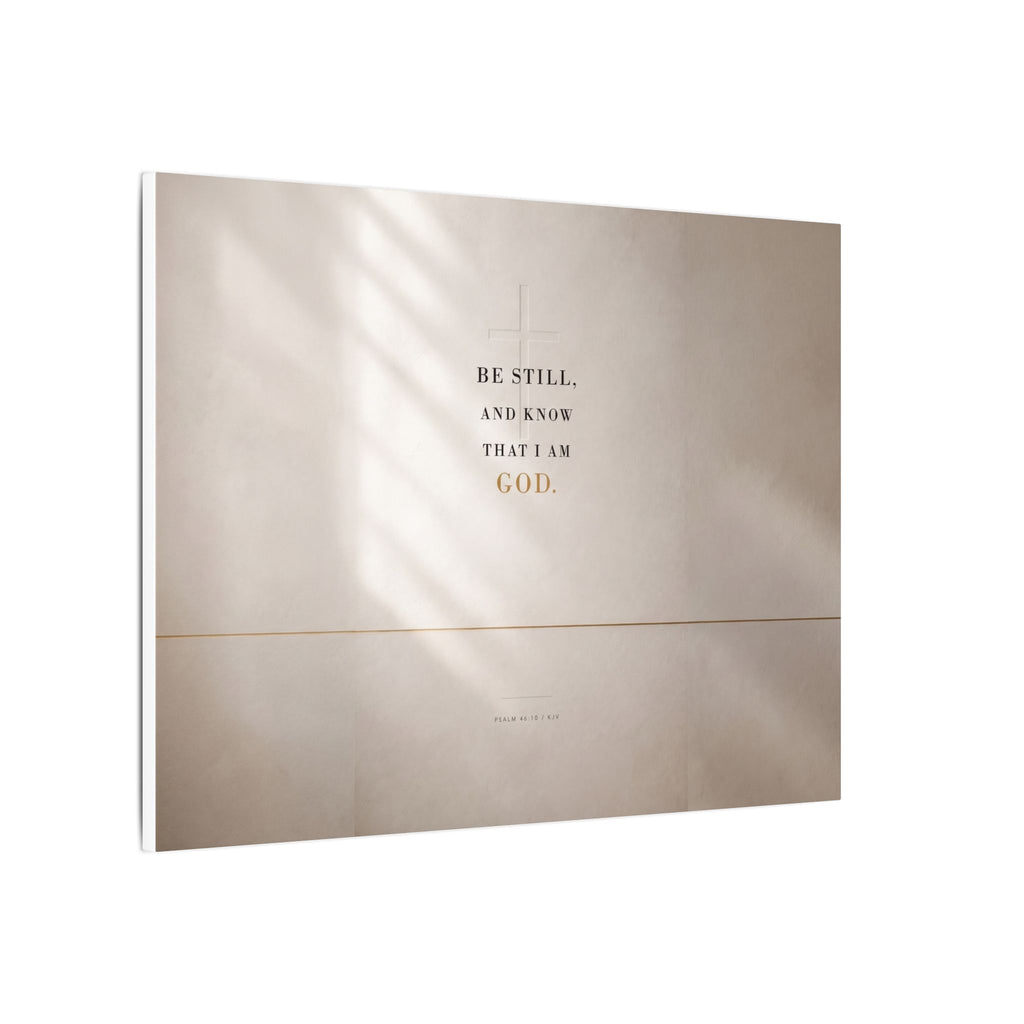 Be Still - Psalm 46:10 Bible Verse Wall Art | Canvas (Landscape)