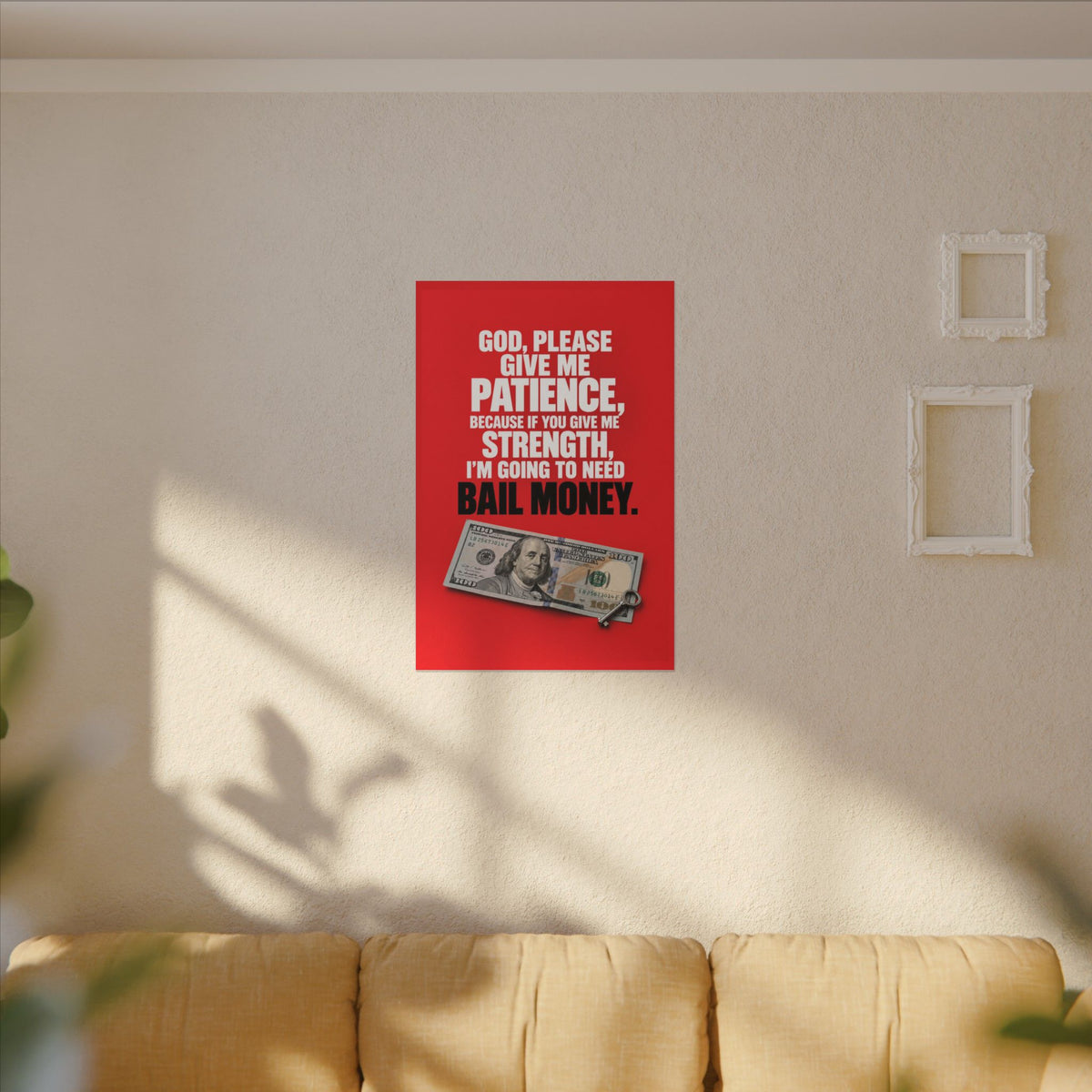 Bail Money - Meme Wall Art | Canvas