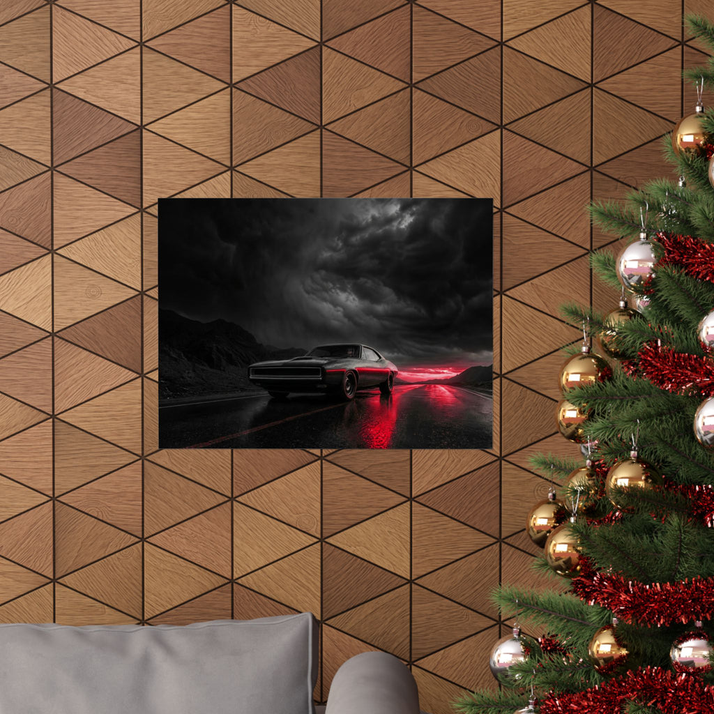 Desert Muscle - Muscle Car Wall Art | Matte Poster (Landscape)