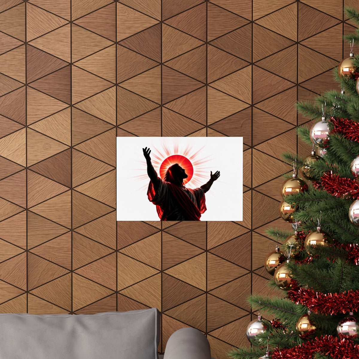 Red Sun Victory - Christian Wall Art | Matte Poster (Landscape)