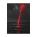 Red Strike - Red And Black Art | Canvas