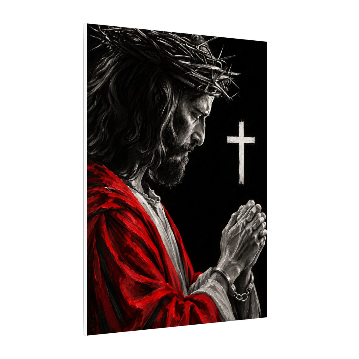 Praying Jesus - Christian Wall Art | Canvas
