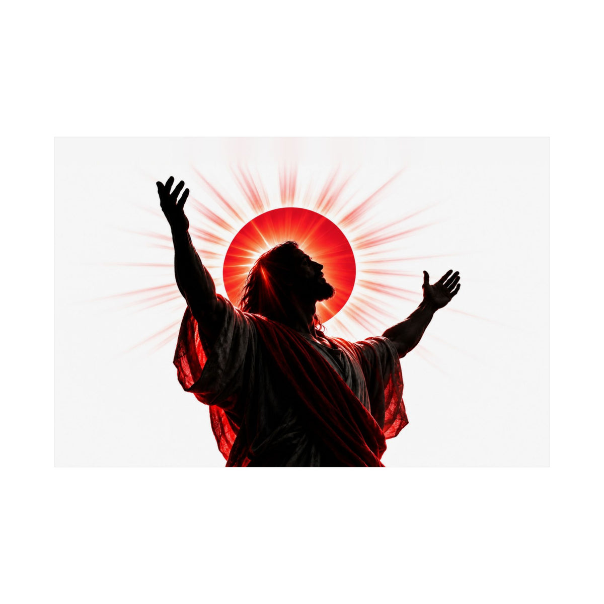 Red Sun Victory - Christian Wall Art | Matte Poster (Landscape)