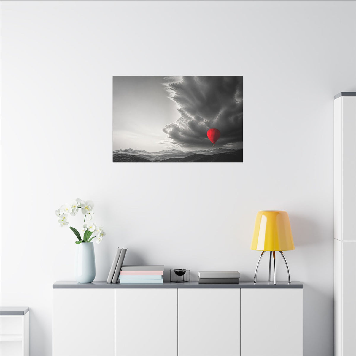 Red Balloon - Over the Bed Wall Art | Canvas (Landscape)