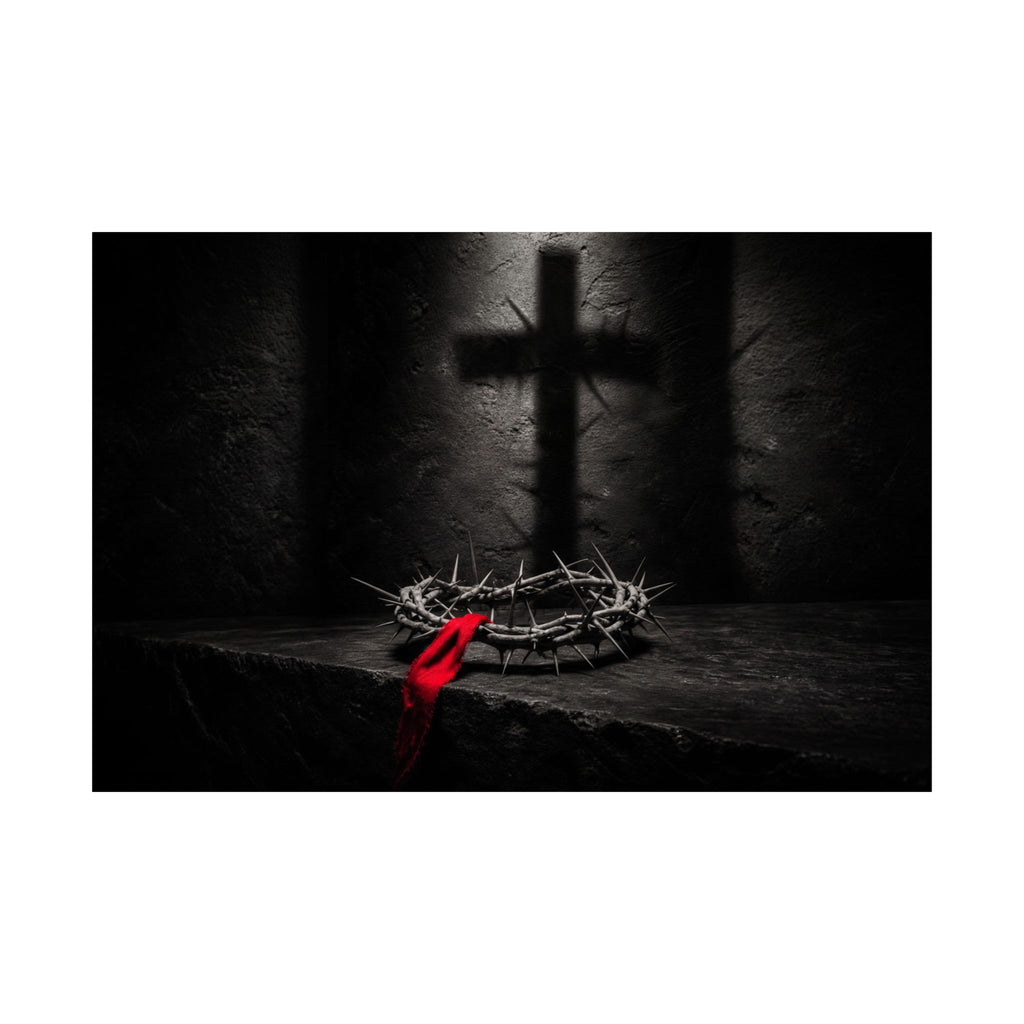 Crown and Shadow - Crown of Thorns Wall Art | Matte Poster (Landscape)