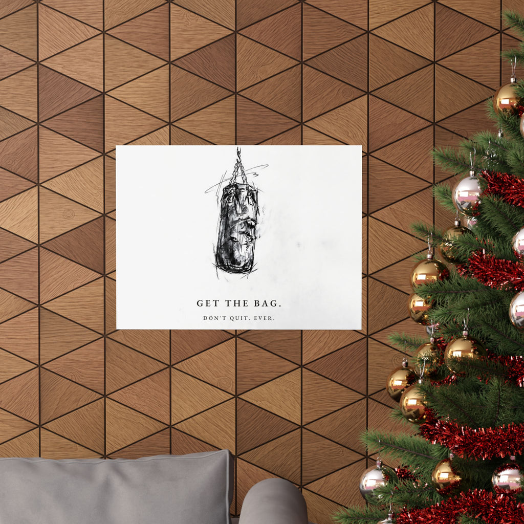 Get the Bag - Boxing Wall Art | Matte Poster (Landscape)