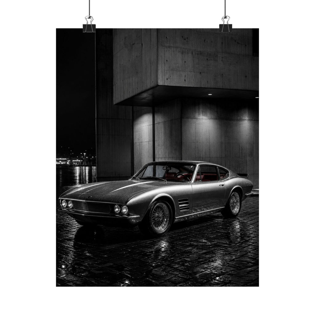 Midnight Grand Tourer - Vintage Car Wall Art | Matte Poster