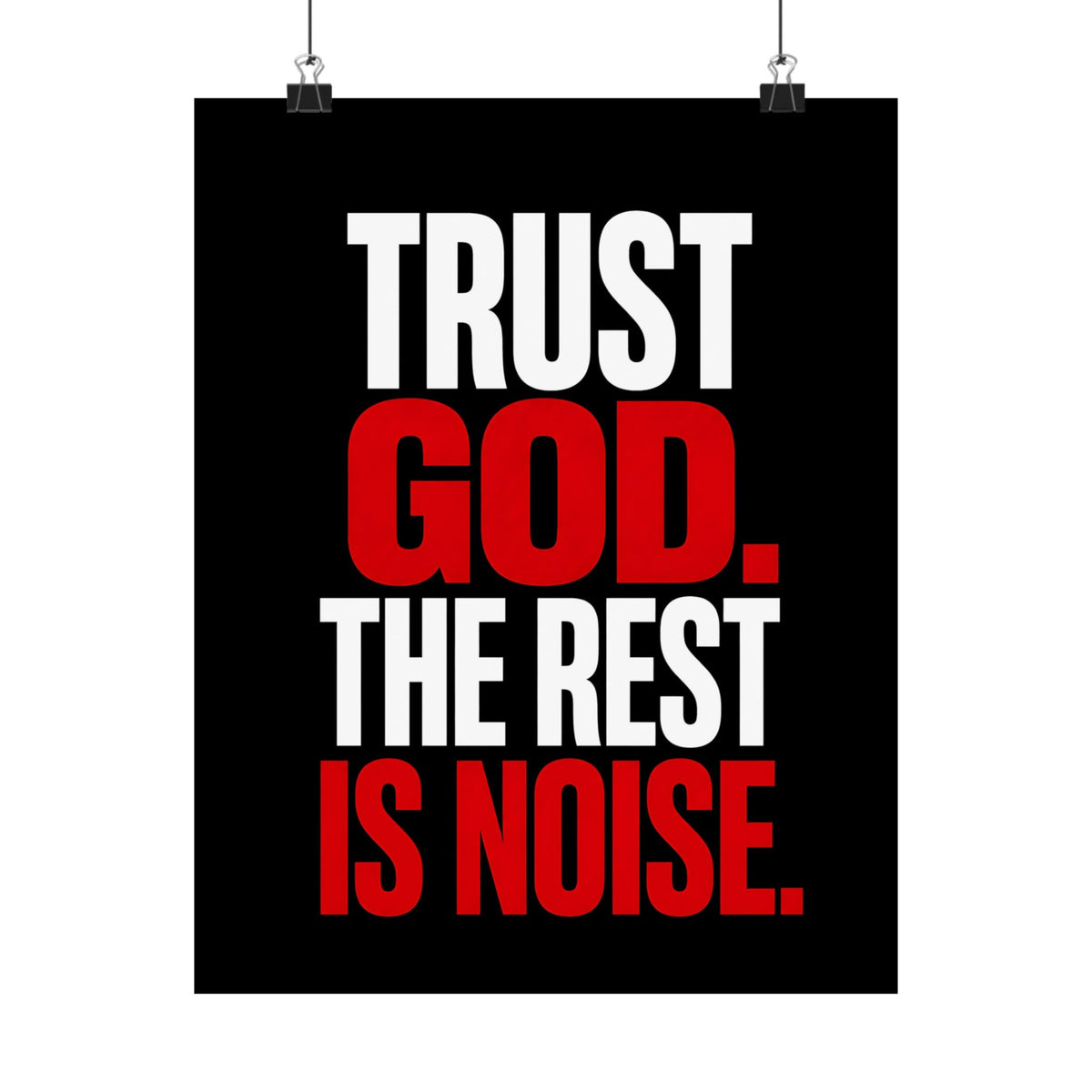 Trust God - Christian Wall Art | Matte Poster