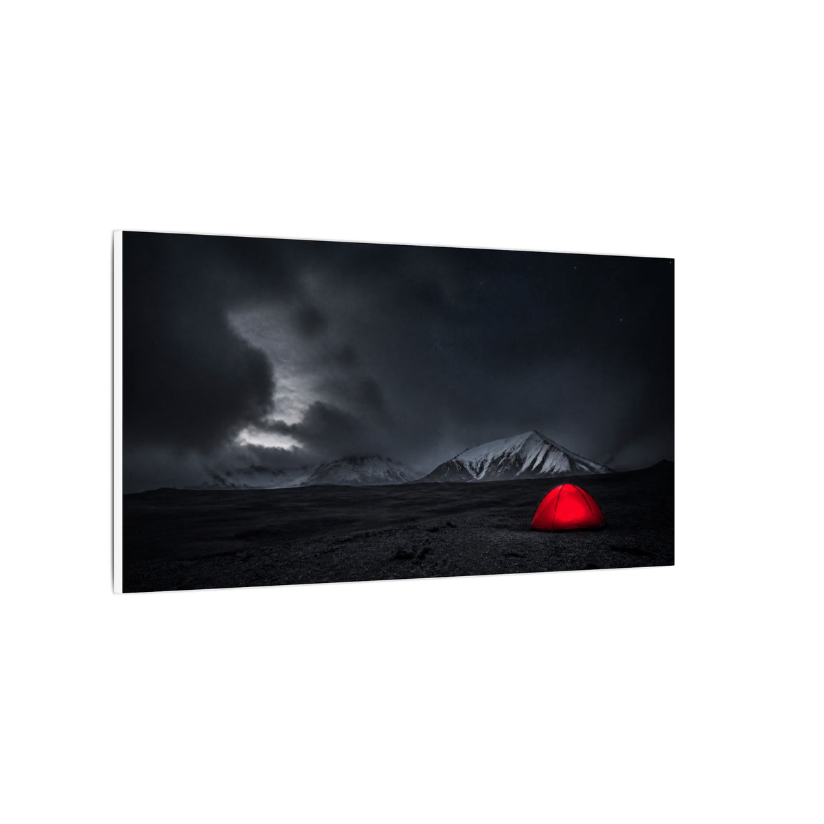 Red Tent - Wall Art Above Bed | Canvas (Panoramic)