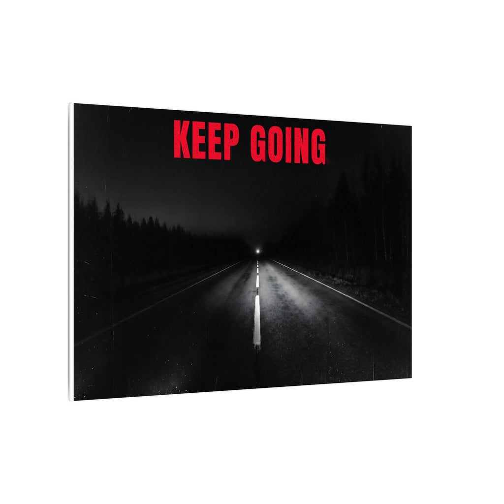 The Extra Mile - Night Road Wall Art | Canvas (Landscape)