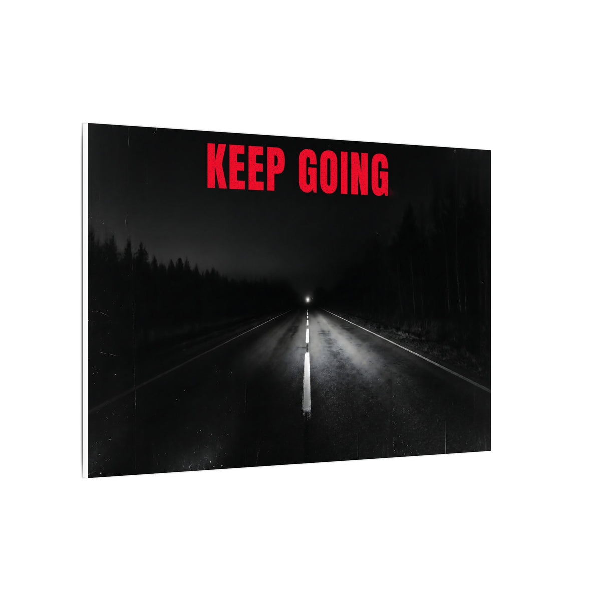 The Extra Mile - Night Road Wall Art | Canvas (Landscape)