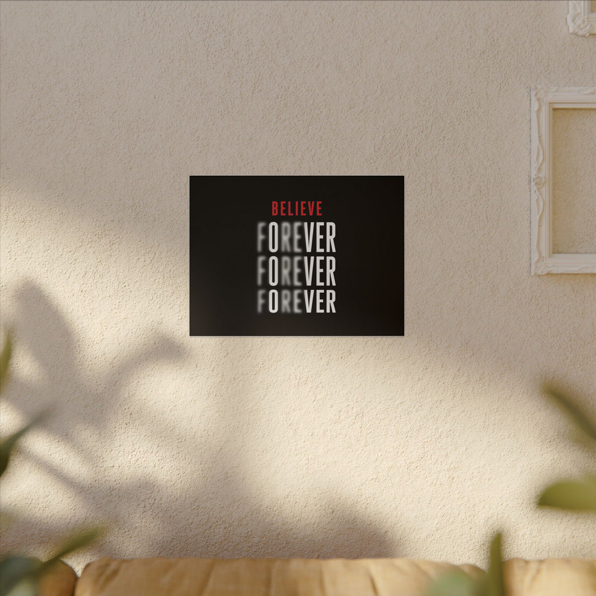 Believe Forever - Motivational Quote Wall Art | Canvas (Landscape)