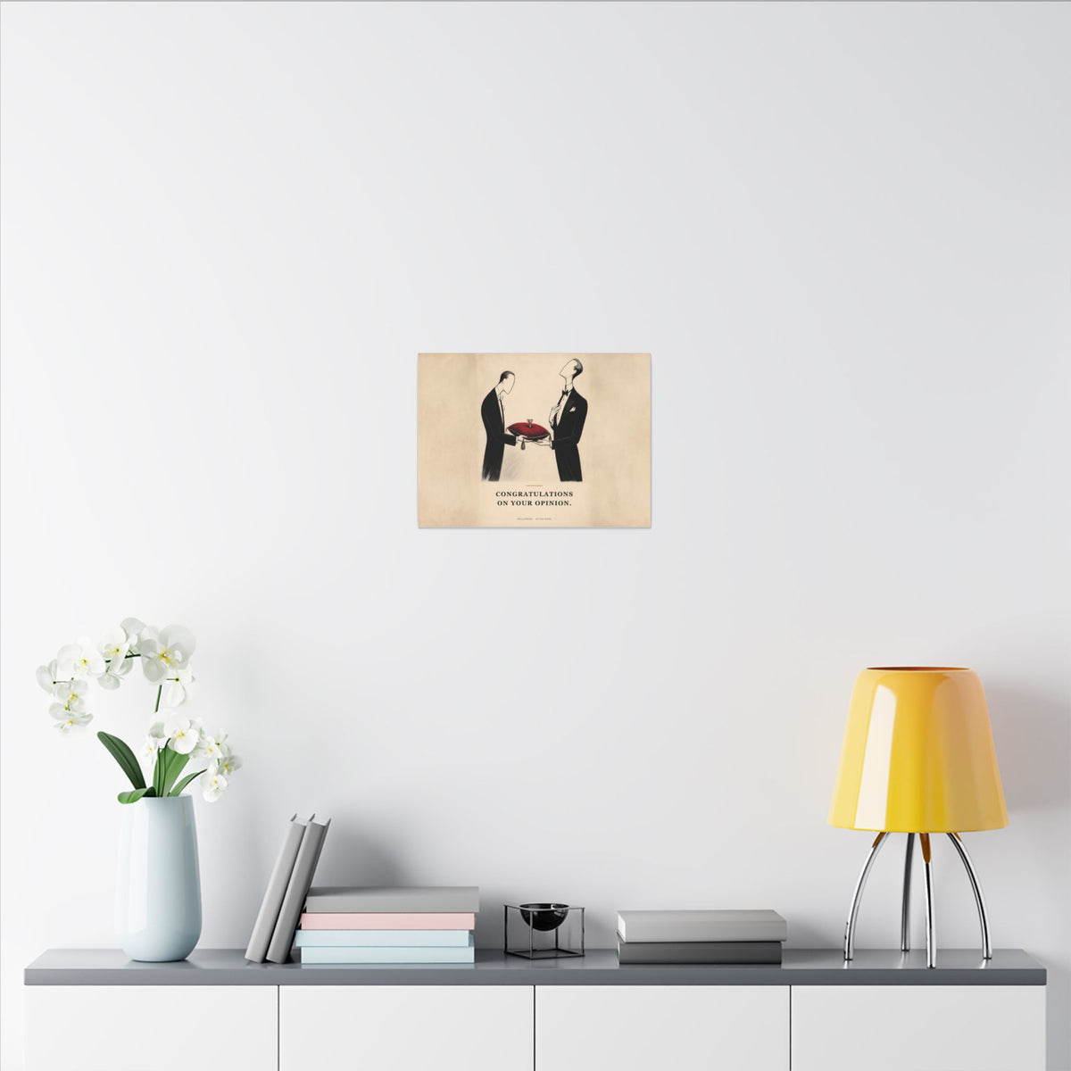 Congratulations on Your Opinion - Funny Wall Art | Canvas (Landscape)