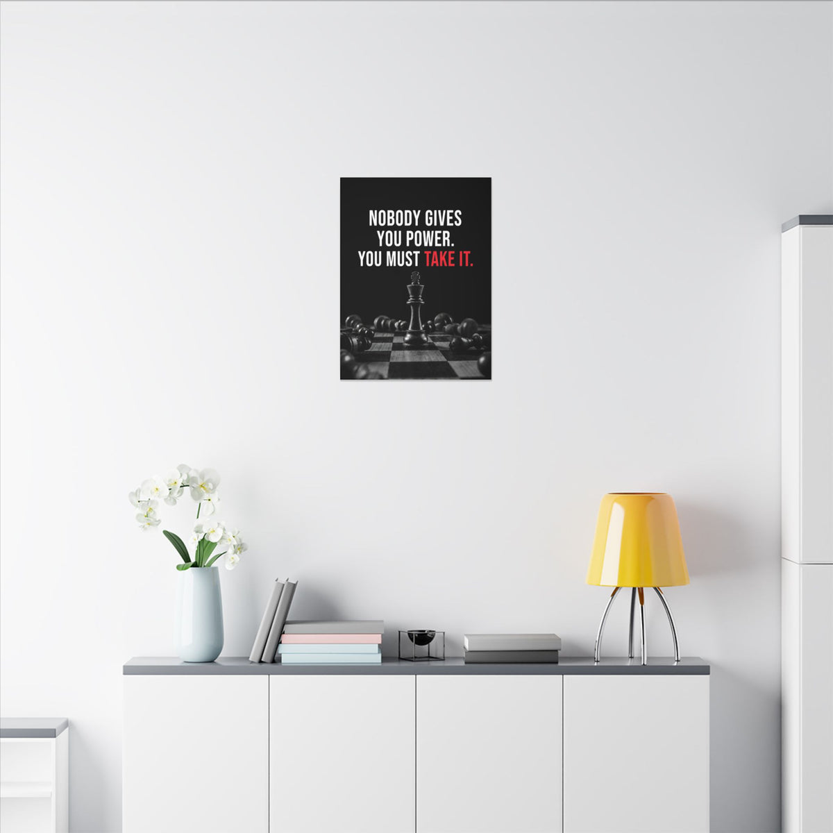 Nobody Gives You Power - Chess Wall Art | Canvas