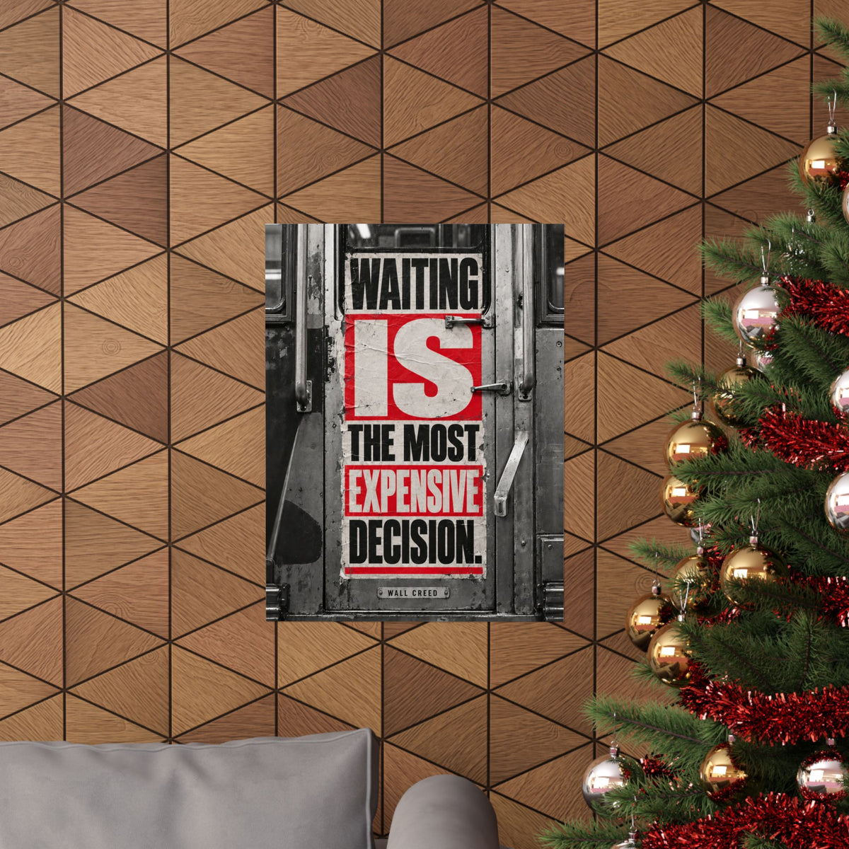 Waiting Is Expensive - Office Quote Wall Art | Matte Poster