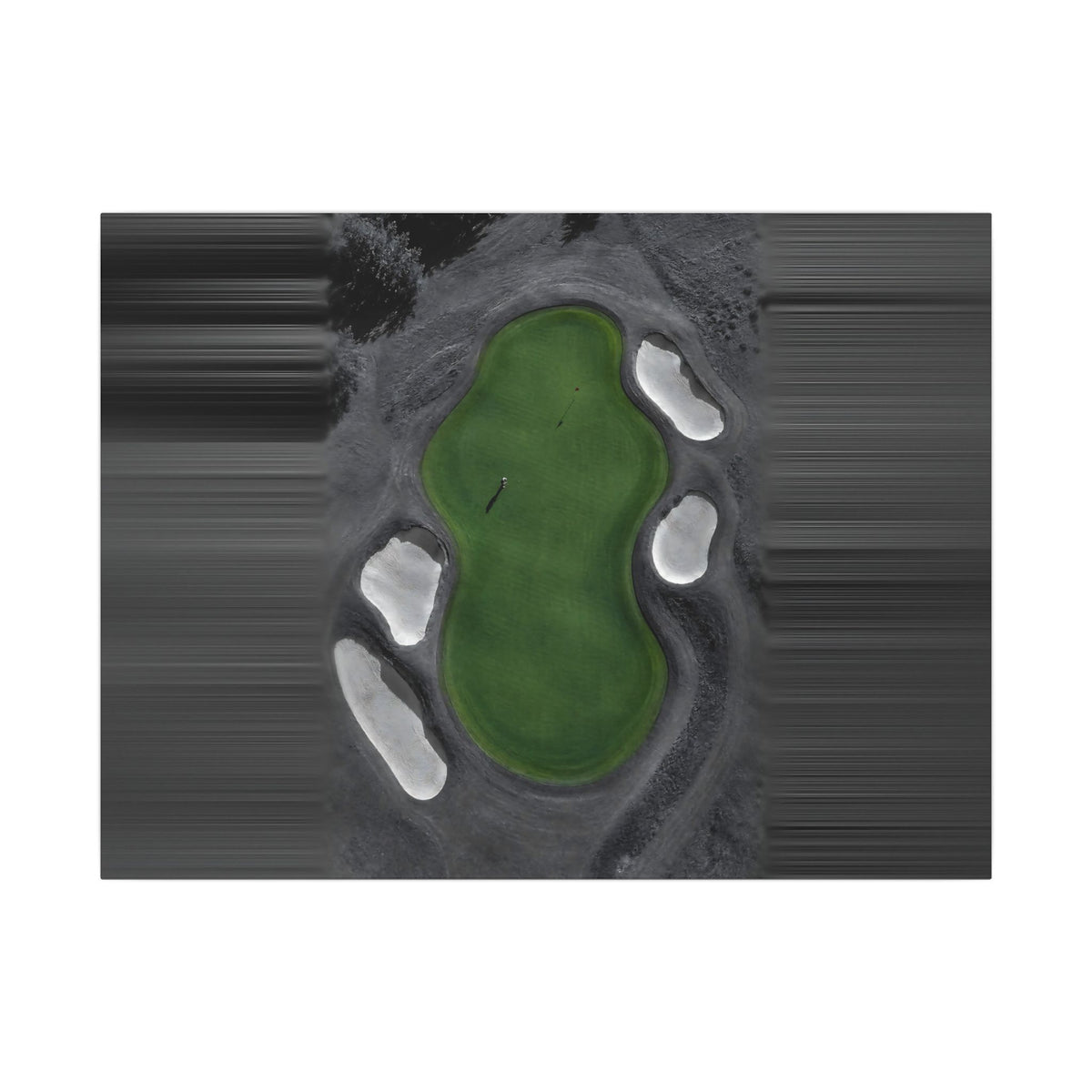 Aerial Solitude - Golf Course Wall Art | Canvas (Landscape)
