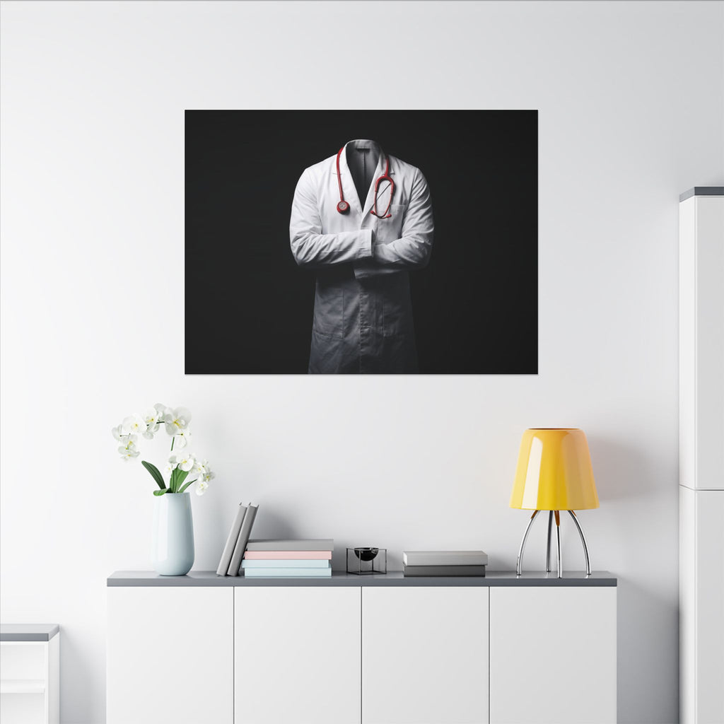 The White Coat - Doctor's Office Wall Art | Canvas (Landscape)