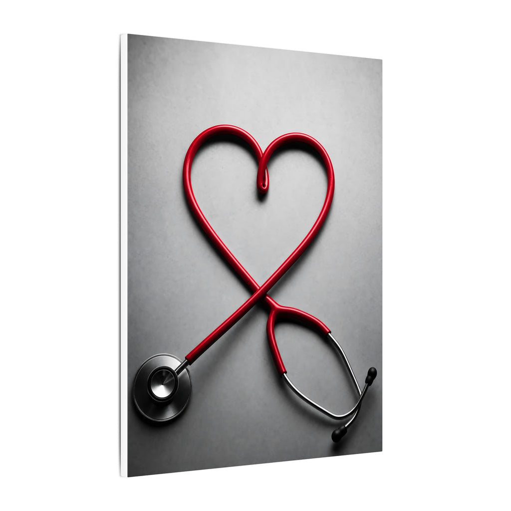 The Stethoscope Heart - Doctor's Office Wall Art | Canvas