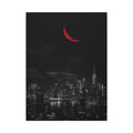 Red Crescent - Red Wall Decor | Canvas